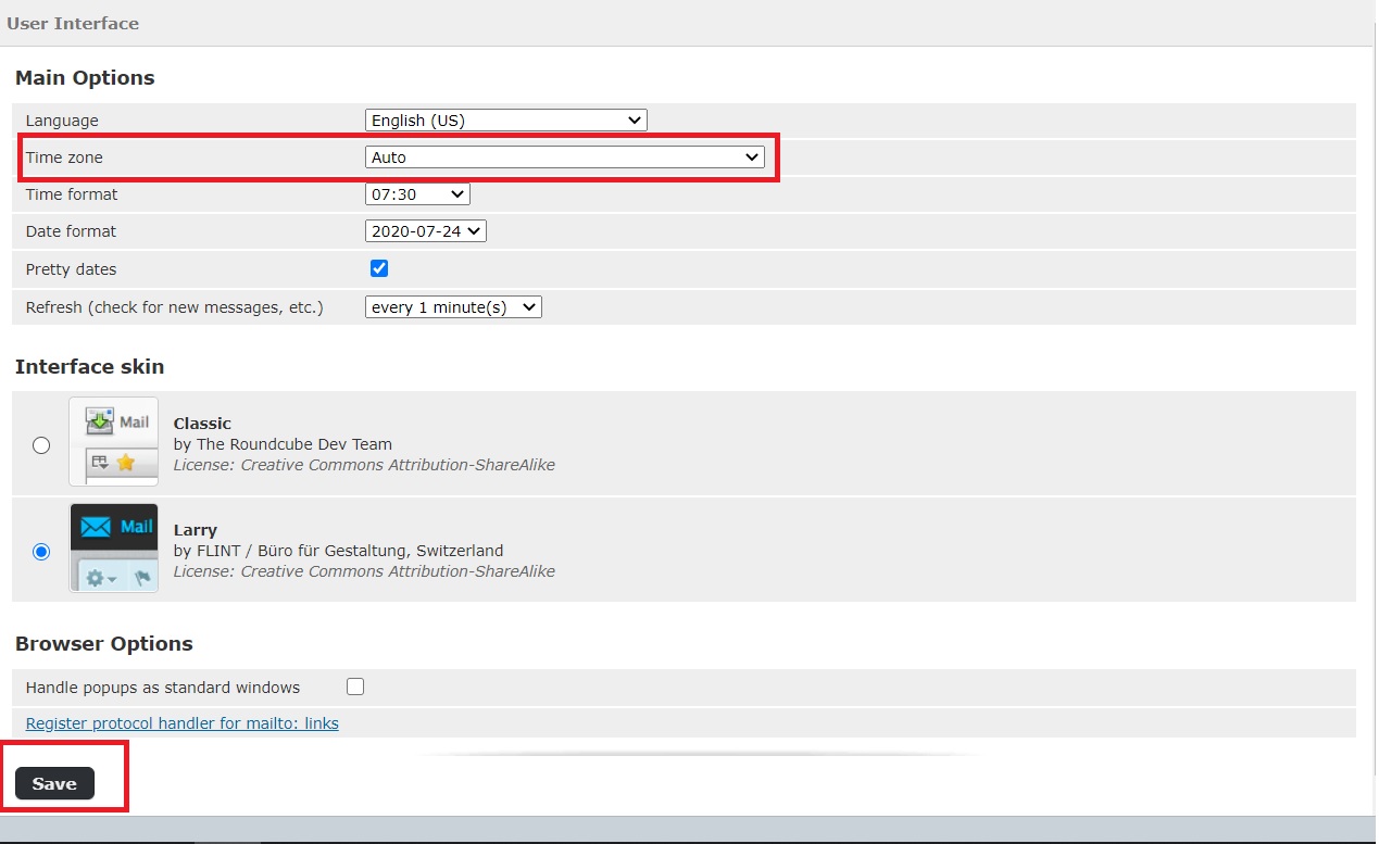 How To Change Email TimeZone In Webmail