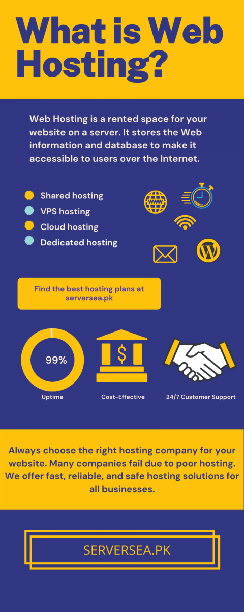 what is web hosting - infographics